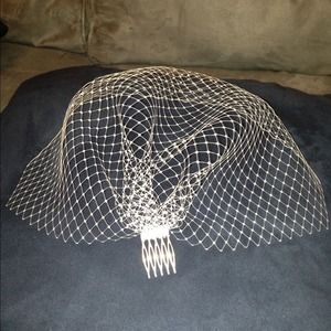 Birdcage Veil and flower