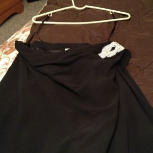 One shoulder black dress! Very dressy!