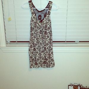 Black and white printed dress