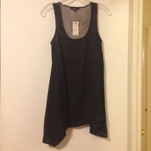 Express Long Back Lace Tank Top