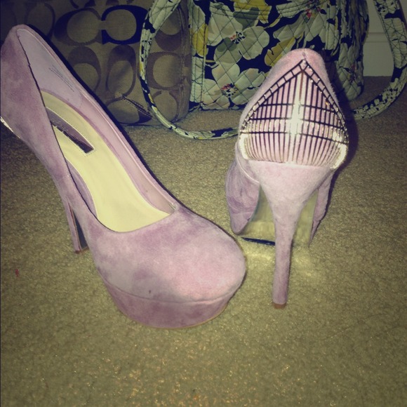 Purple never worn H by Halston heels!