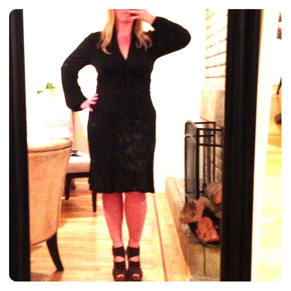 Sold Banana Republic Jersey little black dress LBD