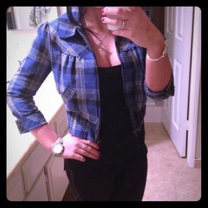 ⛔Sold⛔Blue plaid blazer!