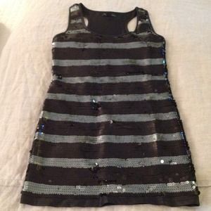 Reserved Bundle 2 dresses sequin and  mini black.