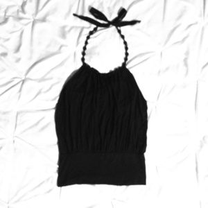 "Victoria Secret" Black dressy halter top