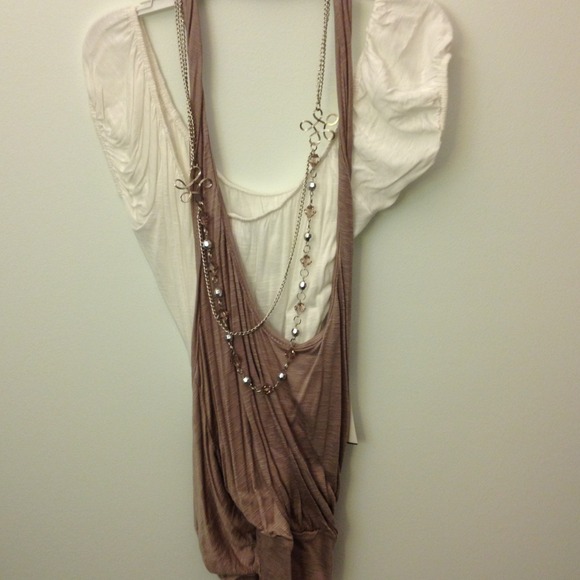 Top with necklace
