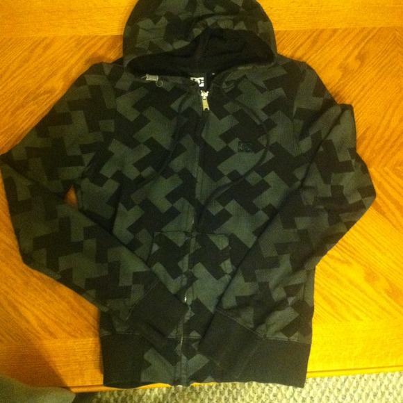 DC Black and gray hoodie