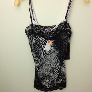 Animal print tank