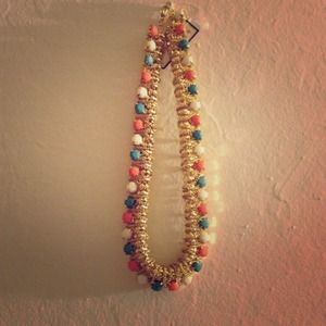 Trio color gold necklace