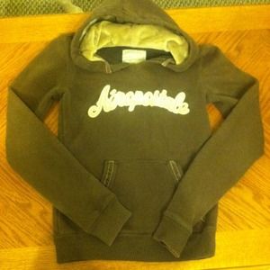 Aeropostale brown white and tan hoodie