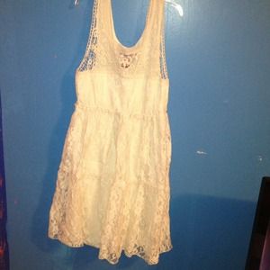 Cream Lace Dress
