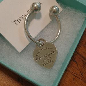 Tiffany & Co. Large Heart Key Ring