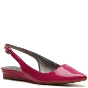 Qupid Shoes - Slingback Wedge Flat (Magenta) Qupid Shoes - Slingback Wedge Flat (Magenta)
