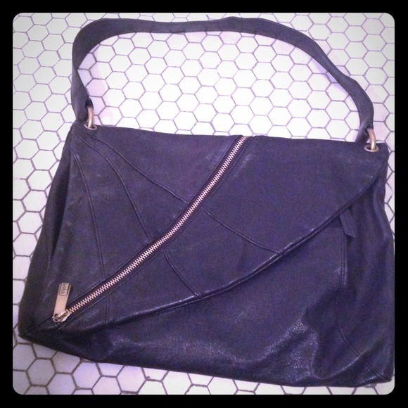 Kooba black leather shoulder bag - Picture 1 of 4