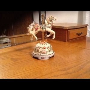 BUNDLE ..Musical carousel horse .locker chandelier
