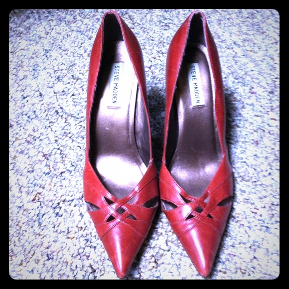 Red Steve Madden heels
