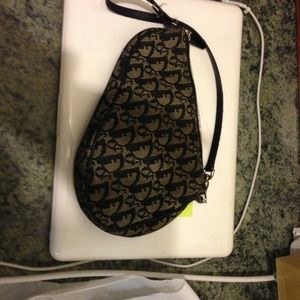 Cristian Dior mini saddle clutch