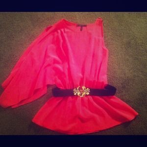 ❌HOLD❌Beautiful BCBG Blouse Hot Pink