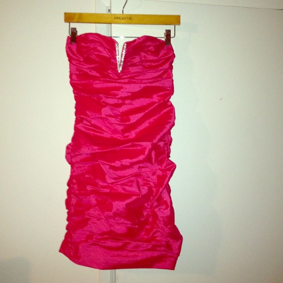 Pink party dress