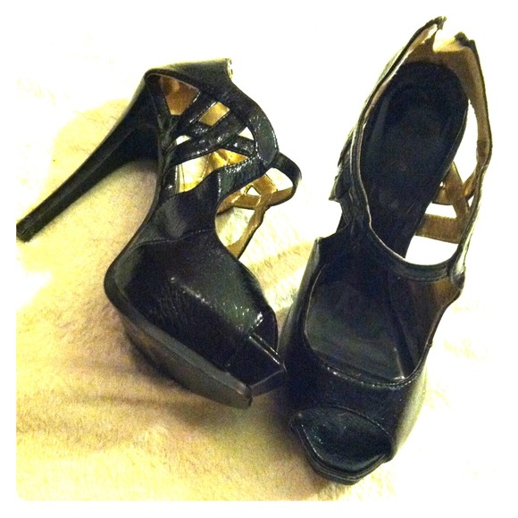 5" Black heels