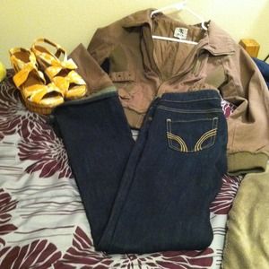 Hollister Boot Jeans 25R Dark wash