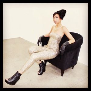 Brand New Bebe Sequin Jumpsuit