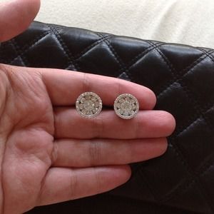 No longer available!14k Rose Gold Diamond Earrings