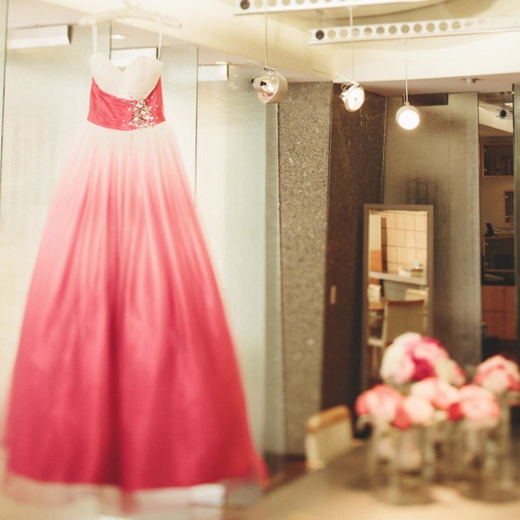 Jovani Pink Ombré Evening Gown - Picture 2 of 4