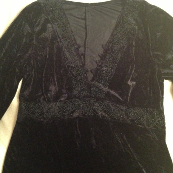 Black long sleeve top