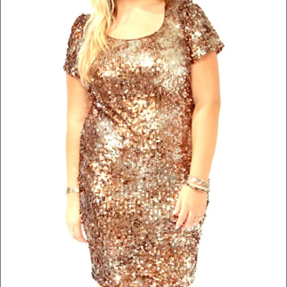 Gold dress