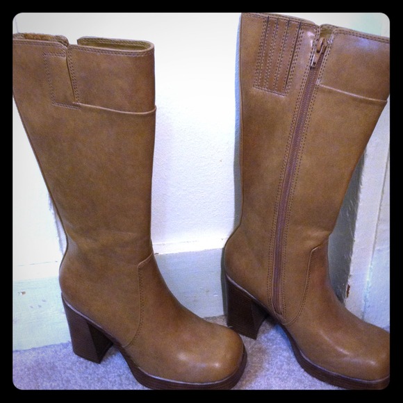 Tall tan boots