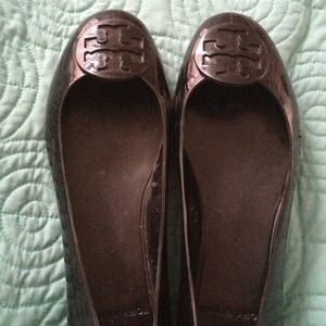 Tory Burch Black Reva Jelly Flat