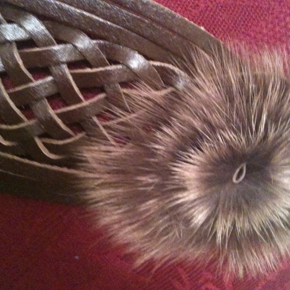 BROWN FAUX-LEATHER BELT - Picture 3 of 4