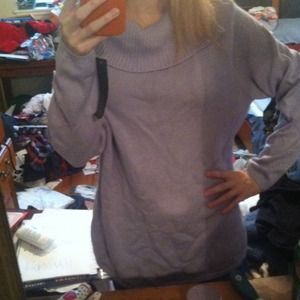 Long sleeve slouch sweater! 1X light blue