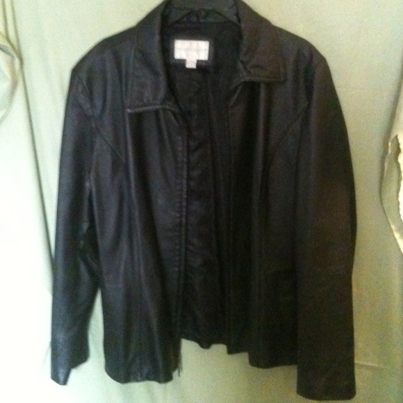 Real leather light weight jacket