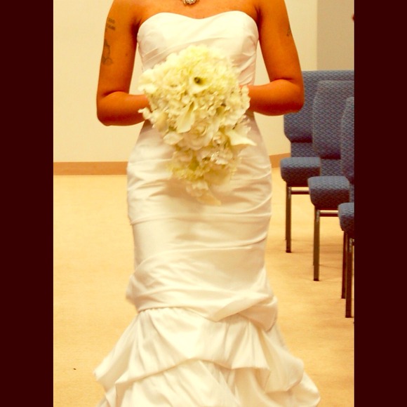 💕💖Satin wedding dress