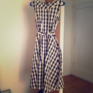 Vintage inspired checker dress