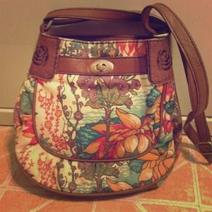 Floral cross body bag