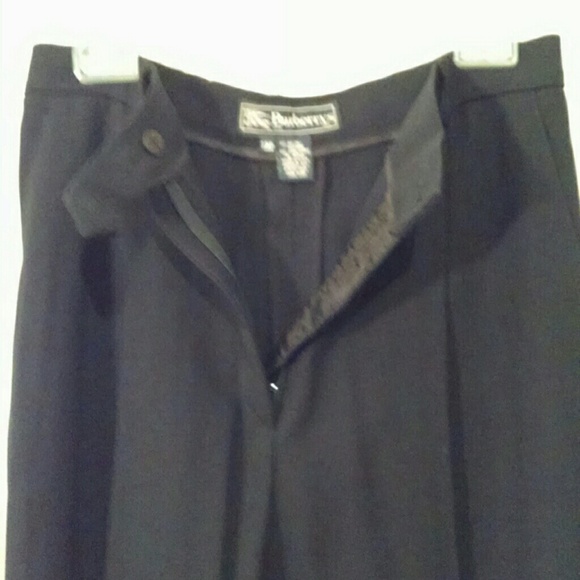 VINTAGE BURBERRY Black Cross-Draping Sleeveless Top/Tank with Slacks 12P - Picture 3 of 4