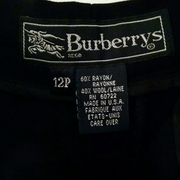 VINTAGE BURBERRY Black Cross-Draping Sleeveless Top/Tank with Slacks 12P - Picture 4 of 4