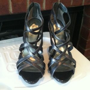 Metallic GUESS stilettos