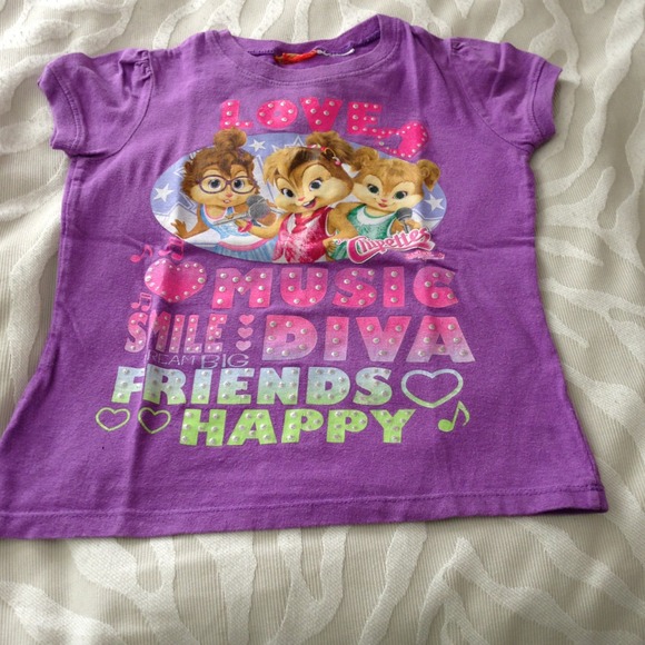 Girls Alvin and the chipmunks tshirt