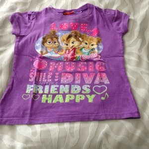 Girls Alvin and the chipmunks tshirt