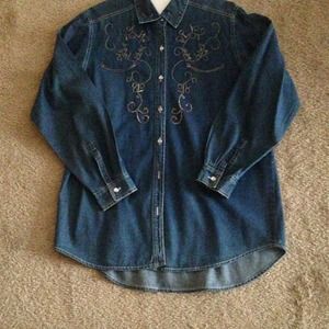 Chico's design denim shirt