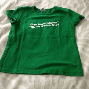 Girls green tee