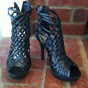 Funky /sexy black stilettos.