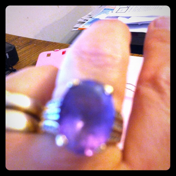 Large Amythyst set in 14k