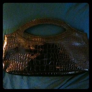 Shiny Black Clutch