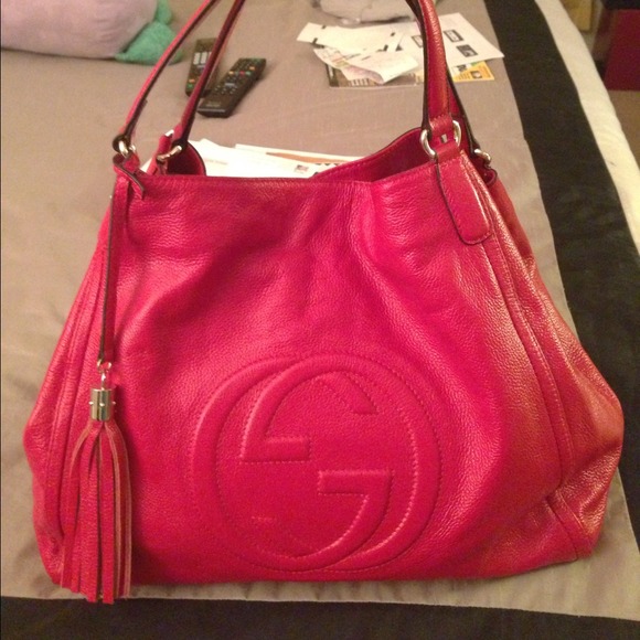 !SOLD!Gucci hobo large handbag, cow hide leather.