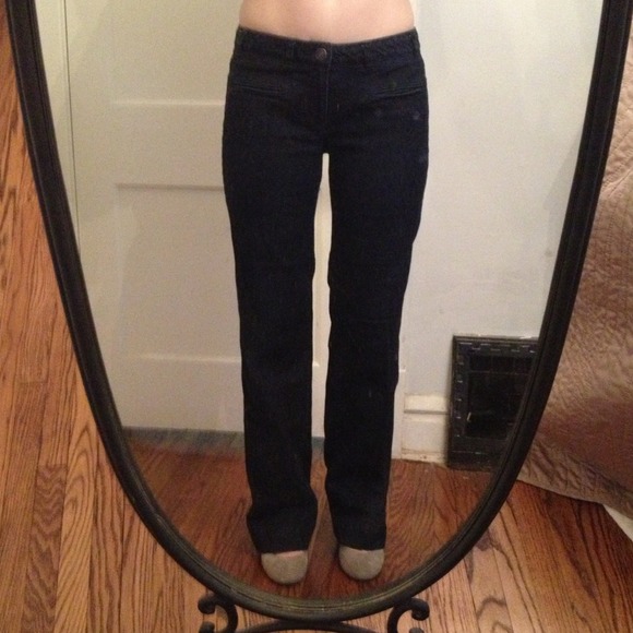 🔴Sold Ann Taylor LOFT Dark Wash Trouser Jeans